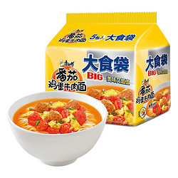 康师傅 大食袋 番茄鸡蛋牛肉面 5袋