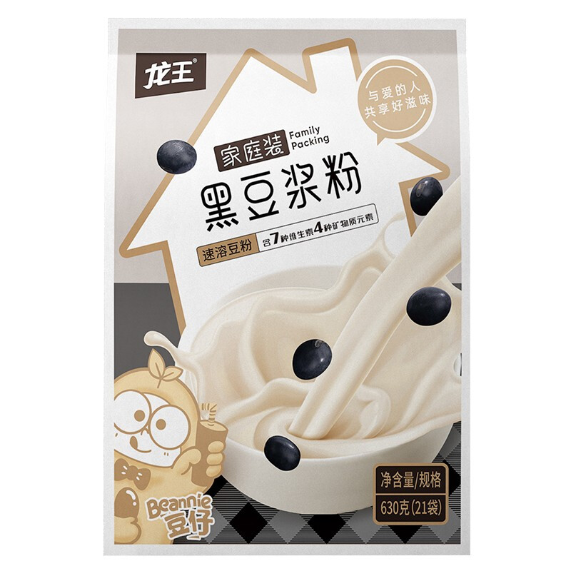 龙王食品 黑豆浆粉 家庭装 30g*21包