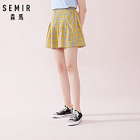 Semir 森马 半身裙格子短裙