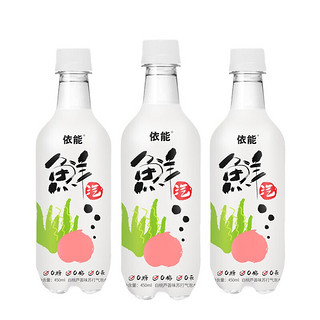 yineng 依能 鲜汽 0糖0脂0卡 苏打气泡水 白桃芦荟味 450ml*12瓶