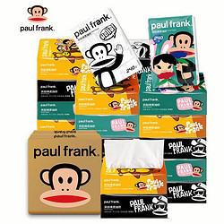 Paul Frank 大嘴猴 paul frank）抽纸 绵柔亲肤4层压花整箱36包*240张 纸巾