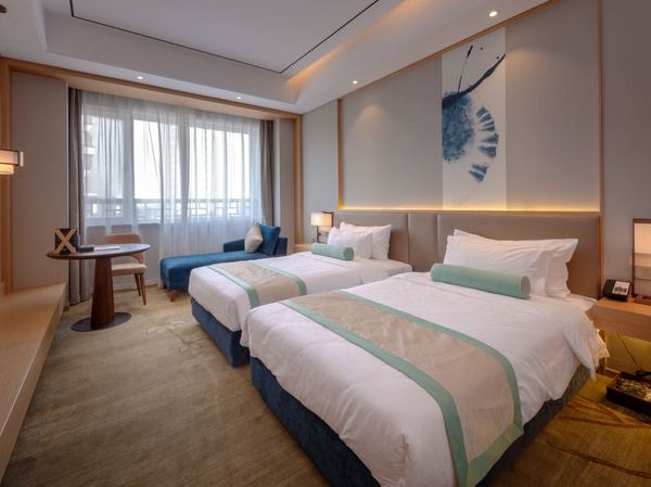 近济南西站!济南地平书香世家酒店好莱坞大床房2晚连住可拆分