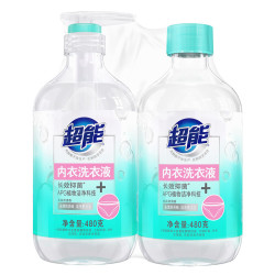 超能 内衣洗衣液 1.92斤(480g*2) 长效抑菌 内衣内裤洗 男女通用