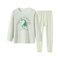 THREEGUN 三枪 29375D0 男童内衣套装 橄榄绿 120cm