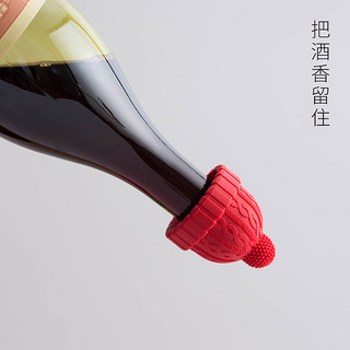 SHIMOYAMA 霜山 小红帽红酒瓶塞家用创意硅胶玻璃瓶塞香槟酒葡萄酒塞瓶盖