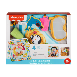 Fisher-Price 费雪 GRR44 游戏地垫 风情夏日海滩 81*72*1cm