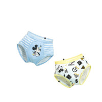 Disney baby DB022GY53 男童三角内裤 2条装 白底满印+蓝白条款 100cm