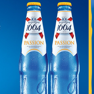 Kronenbourg 1664凯旋 啤酒 百香果风味 330ml*24瓶