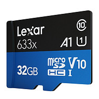 Lexar 雷克沙 有券上 雷克沙（Lexar）32GB TF（MicroSD）存储卡 Class10 UHS-I A1 读100MB/s （633x）