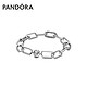 PANDORA 潘多拉 Pandora 手链女925银Pandora Me蛇形链节纽带交织手链598373时尚饰品 送女友礼物