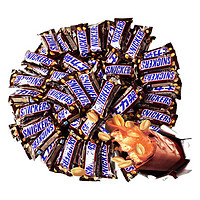 SNICKERS 士力架 花生夹心巧克力糖果休闲小零食散装 士力架 20g*5支（散装