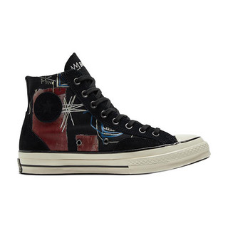 CONVERSE 匡威 CHUCK 70系列 Chuck Taylor All Star Basquiat联名款 中性运动帆布鞋 172585C 黑/棕 46