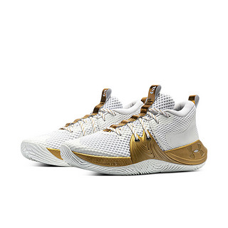 UNDER ARMOUR 安德玛 Embiid 1 中性篮球鞋 3023086-105 白色 43