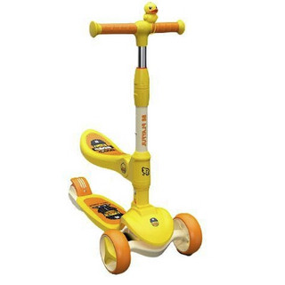 PLUS会员：luddy 乐的 小黄鸭二合一 儿童滑板车