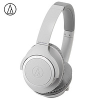 audio-technica 铁三角 ATH-SR30BT 头戴式动圈蓝牙耳机 灰色