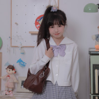 ZONPER 中牌 JK制服 札幌襟 长袖水手服 白色