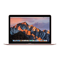 Apple 苹果 MacBook 2017款 12英寸 轻薄本 玫瑰金(Core m3、核芯显卡、8GB、256GB SSD、2K、MNYH2CH/A)