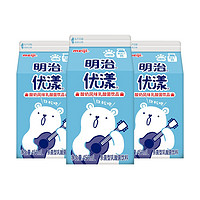 meiji 明治 优漾 杀菌型乳酸菌饮品 400ml*3低温乳酸菌饮料 0脂肪 含钙饮品