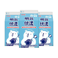 meiji 明治 优漾 杀菌型乳酸菌饮品 450ml*3低温乳酸菌饮料 0脂肪 含钙饮品
