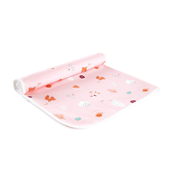 Purcotton 全棉时代 婴儿针织隔尿垫 粉丛林 90*70cm