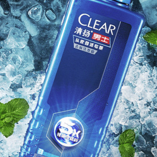 CLEAR 清扬 男士头皮劲活专研去屑洗发露 劲凉冰爽型 380g