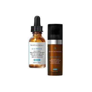 SKINCEUTICALS 修丽可 护肤精华套装 (维生素CE复合修护精华液30ml+肌活修护夜间精华凝露30ml)