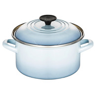 LE CREUSET 酷彩 汤锅(20cm、3.7L、珐琅钢、水晶蓝)