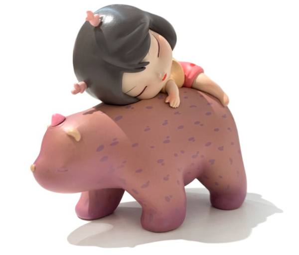 benartgallery本艺术空间贾晓鸥白夜童话新品绮梦暖熊748cmpvc手线绘