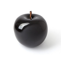 维格列艺术Bull & stein水果雕塑艺术摆件户外园林小区别墅庭院景观艺术品摆件 苹果 光釉陶瓷 黑色 290×250mm