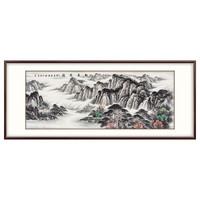 弘舍 新中式客厅装饰画山水画沙发背景墙装饰画国画挂画松泉雅韵