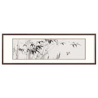 弘舍 新中式客厅装饰画沙发背景墙挂画水墨手绘国画竹子 高风亮节