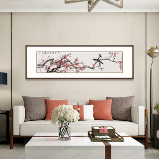 弘舍 新中式客厅装饰画沙发背景墙挂画卧室壁画梅花 郝双良迎春图