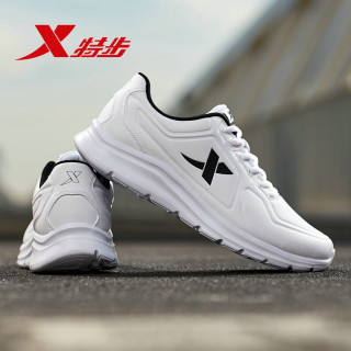 今日必买：特步 新款运动跑鞋  男款 白色 42