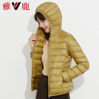 YALU 雅鹿 女士短款轻薄羽绒服 Y8001A01270-21