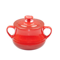 LE CREUSET 酷彩 炖锅(0.5L、瓷、樱桃红)