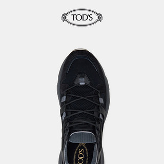 TOD'S官方正品2021早秋新品男鞋男士真皮拼织物运动鞋男透气休闲