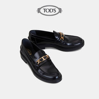 TOD'S官方正品2021秋冬新品女鞋女士真皮乐福鞋女一脚蹬夏季休闲