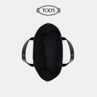 TOD'S官方正品2021秋冬新品男包中号毛毡拼真皮购物手袋男手提包