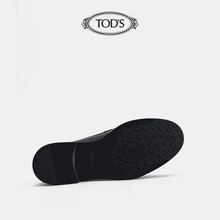 TOD'S官方正品2021夏季KATE牛皮乐福鞋（37.5、蓝色）