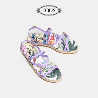 TOD'S官方正品2021春夏TOD'S ISLAND女士休闲平底凉鞋女鞋