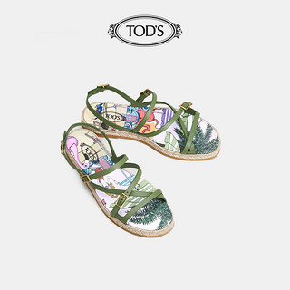 TOD'S官方正品2021春夏TOD'S ISLAND女士休闲平底凉鞋女鞋