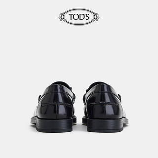 TOD'S官方正品2021秋冬新品男鞋男士流苏真皮乐福鞋男一脚蹬英伦