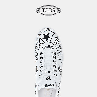 TOD'S官方正品2021秋冬新品GRAFFITI男士真皮休闲运动鞋男板鞋