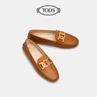 托德斯TOD'S官方正品2021秋冬新品女鞋女士KATE真皮豆豆鞋一脚蹬休闲鞋