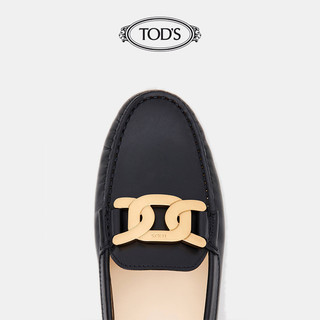 托德斯TOD'S官方正品2021秋冬新品女鞋女士KATE真皮豆豆鞋一脚蹬休闲鞋