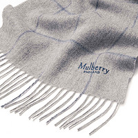 Mulberry/玛珀利秋冬新款小号羔羊毛编织窗格纹围巾 VS4400