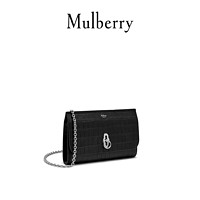 Mulberry/玛珀利Amberley小号黑色牛皮链条手拿包 RL6091