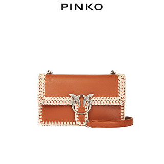 PINKO2021春夏新品编织饰边飞鸟包燕子包1P2229Y6XY（Z99）