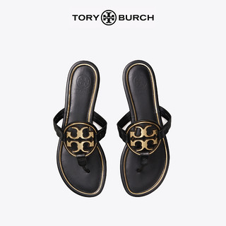 TORY BURCH 汤丽柏琦 MILLER 金属LOGO平跟拖鞋女鞋47617