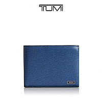 TUMI/途明Monaco SLG系列男士皮质钴蓝色短款钱包